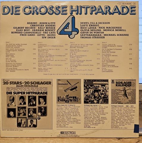 Various – Die Grosse Hitparade 4 LP PLAK