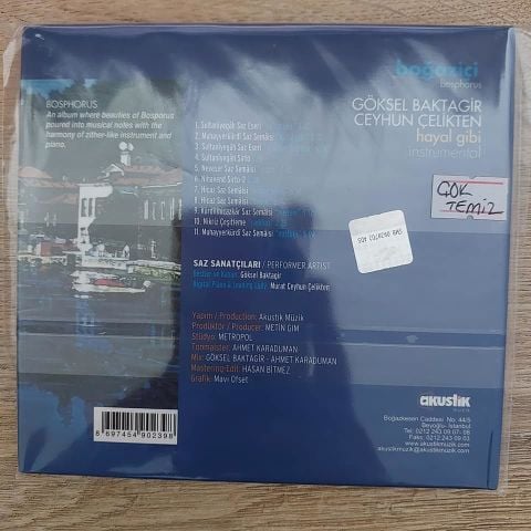 GÖKSEL BAKTAGİR - BOĞAZİÇİ BOSPHORUS CD