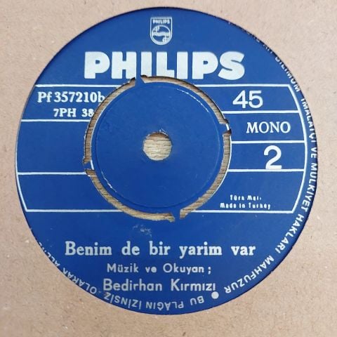 BEDİRHAN KARAHAN - AŞAĞIDAN GELEN TELLİ TURNALAR 45LİK PLAK