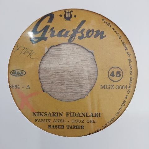 BAŞER TAMER - NİKSARIN FİDANLARI 45LİK PLAK