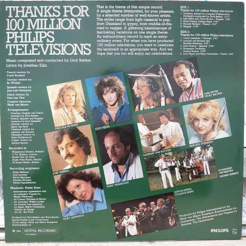 Various – Thanks For 100 Million Philips Televisions LP PLAK