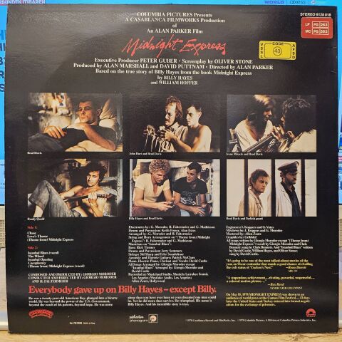 Giorgio Moroder – Midnight Express (Music From The Original Motion Picture Soundtrack) LP PLAK