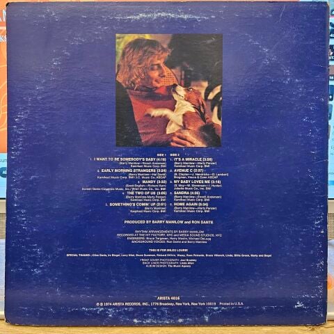 Barry Manilow – Barry Manilow LP PLAK