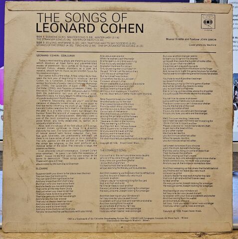 Leonard Cohen – Songs Of Leonard Cohen LP PLAK
