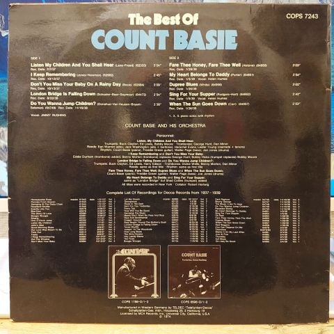 Count Basie, Jimmy Rushing, Helen Humes – The Best Of Count Basie Volume 3 LP PLAK