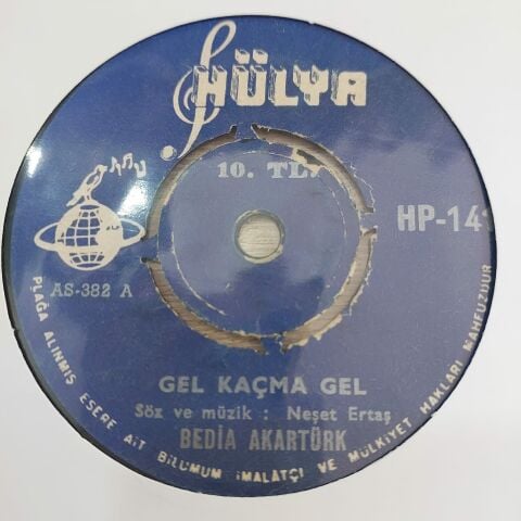 BEDİA AKARTÜRK - KÖPRÜDEN GEÇTİ GELİN 45LİK PLAK