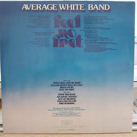 Average White Band – Feel No Fret LP PLAK