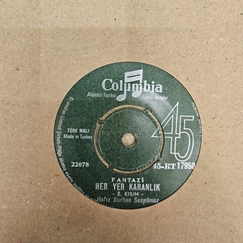 HAFIZ BURHAN SESYILMAZ - HER YER KARANLIK 45LİK PLAK