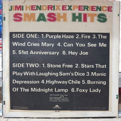 Jimi Hendrix Experience – Smash Hits LP PLAK