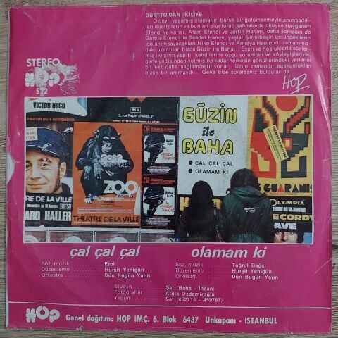 Güzin İle Baha – Çal Çal Çal / Olamam Ki 45LİK PLAK