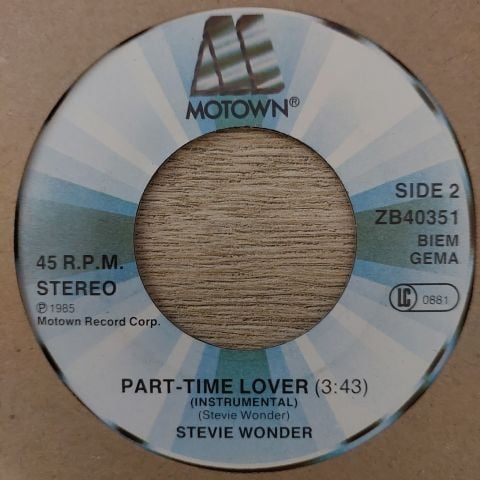 Stevie Wonder – Part-Time Lover 45LİK PLAK