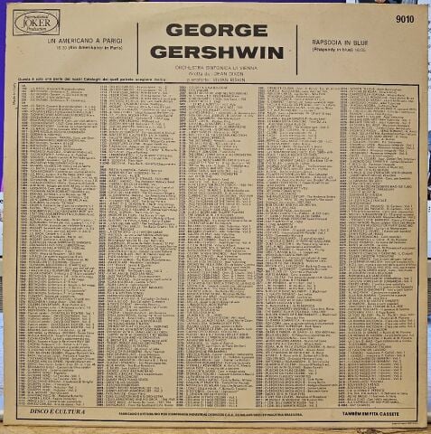 George Gershwin, Dean Dixon (2) Conducting The Pro Musica Orchestra*, Vivian Rivkin – Um Americano Em Paris / Rhapsodia In Blue LP PLAK
