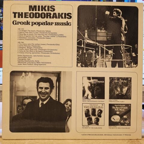 Mikis Theodorakis – Greek Popular Music LP PLAK