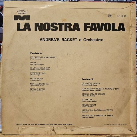 Andrea's Racket E Orchestra – La Nostra Favola LP PLAK