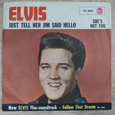 Elvis Presley With The Jordanaires – She's Not You 45LİK PLAK