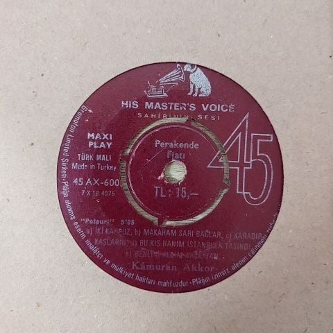 Kâmuran Akkor – Potpuri 10 ŞARKILIK EP 45LİK PLAK