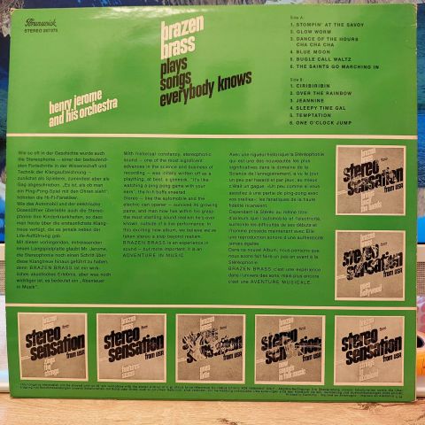 Henry Jerome And His Orchestra – Brazen Brass Plays Songs Everybody Knows LP PLAK