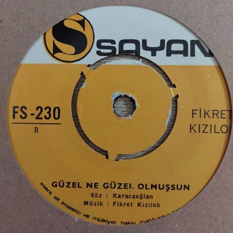 Fikret Kızılok – Söyle Sazım / Güzel Ne Güzel Olmuşsun 45LİK PLAK