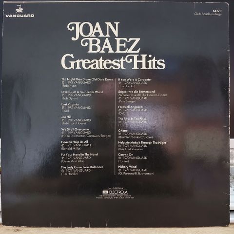 Joan Baez – Greatest Hits LP PLAK