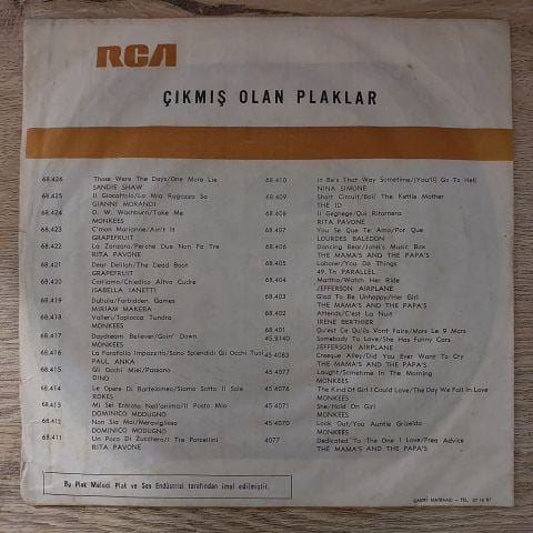 Hugo Montenegro Orchestra – For A Few Dollars More 45LİK PLAK