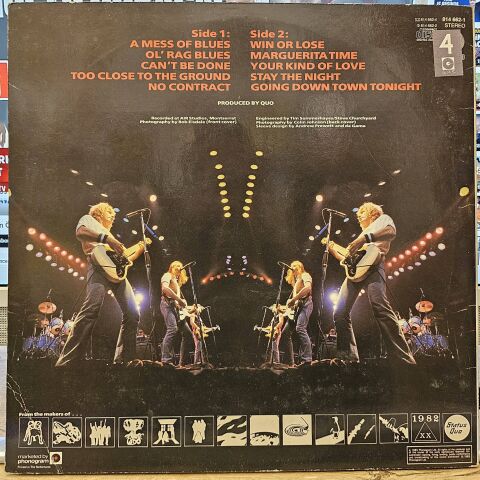 Status Quo – Back To Back LP PLAK