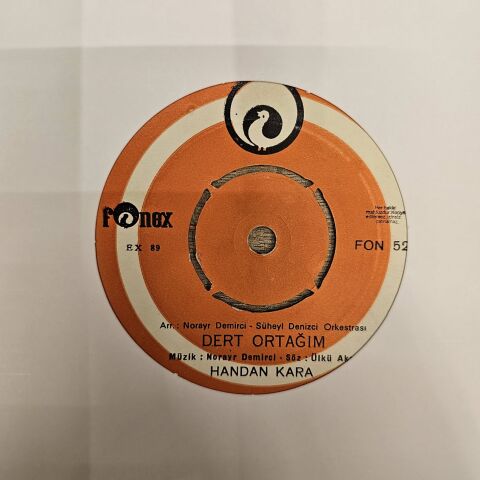 Handan Kara – Dert Ortağım / Arım Balım Peteğim 45LİK PLAK