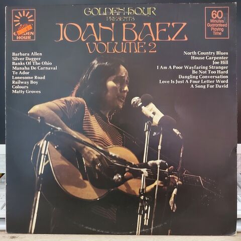 Joan Baez – Golden Hour Presents Joan Baez Volume 2 LP PLAK