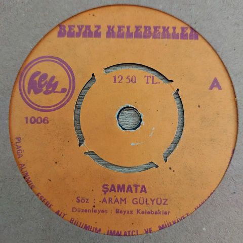 BEYAZ KELEBEKLER - ŞAMATA 45LİK PLAK