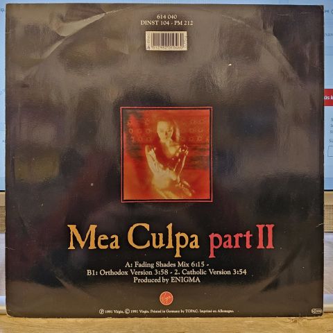 Enigma – Mea Culpa Part II LP PLAK