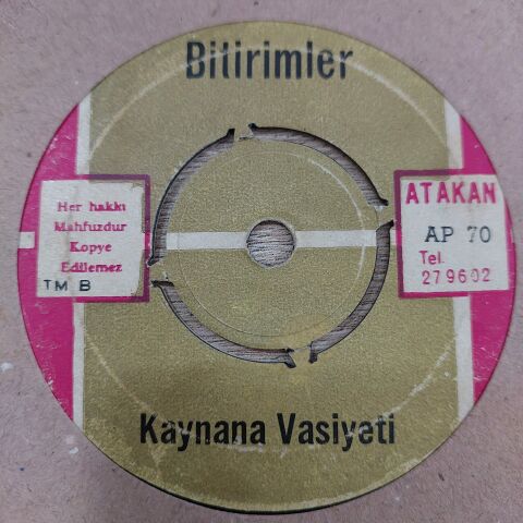 BİTİRİMLER - KAYNANA VASİYETİ 45LİK PLAK