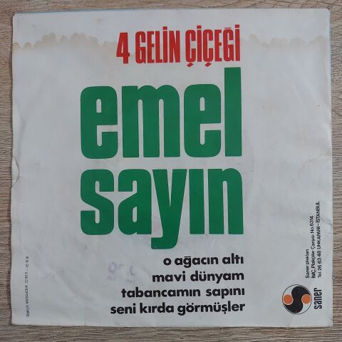 Emel Sayın – 4 Gelin Çiçeği 45LİK PLAK