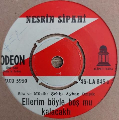Nesrin Sipahi – Ellerim Böyle Boş Mu Kalacaktı / Böyle Mi Olacaktı Bu Aşkın Hikayesi 45LİK PLAK