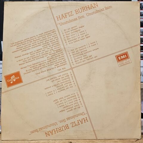 Hafız Burhan – Unutulmaz Ses, Unutulmaz İsim LP PLAK