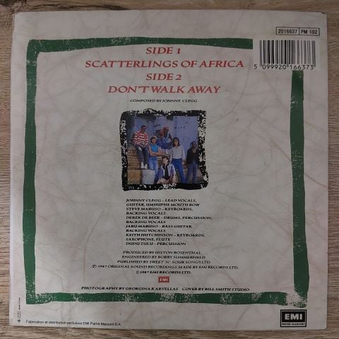 Johnny Clegg & Savuka – Scatterlings Of Africa 45LİK PLAK