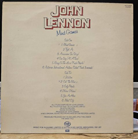John Lennon – Mind Games LP PLAK