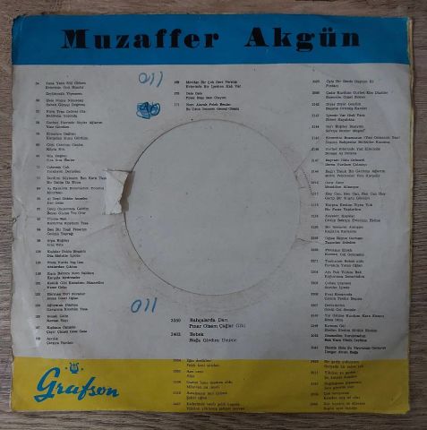 MUZAFFER AKGÜN - ADALARDAN ÇIKTIM 45LİK PLAK