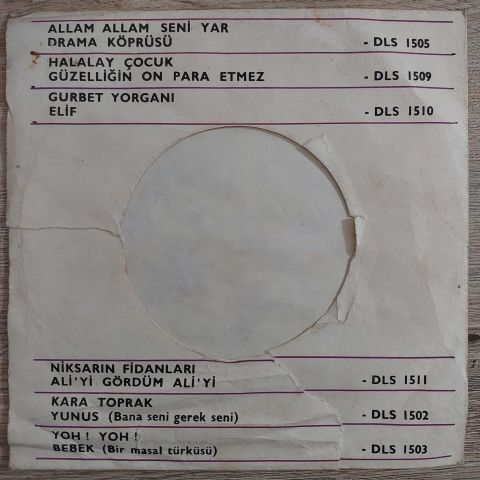 Esin Afşar – Yoh! Yoh! 45LİK PLAK