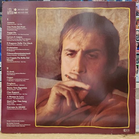 Adriano Celentano – Europa Tour LP PLAK