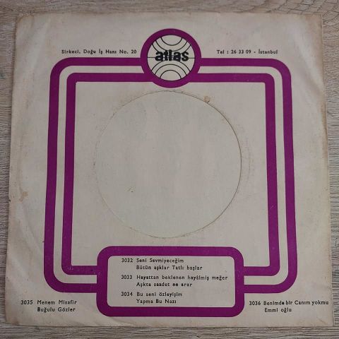 BEYAZ KELEBEKLER - ARTIK SEVMEYECEĞİM 45LİK PLAK