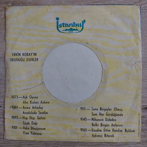 Erkin Koray – Kendim Ettim Kendim Buldum / Aşkımız Bitecek 45LİK PLAK