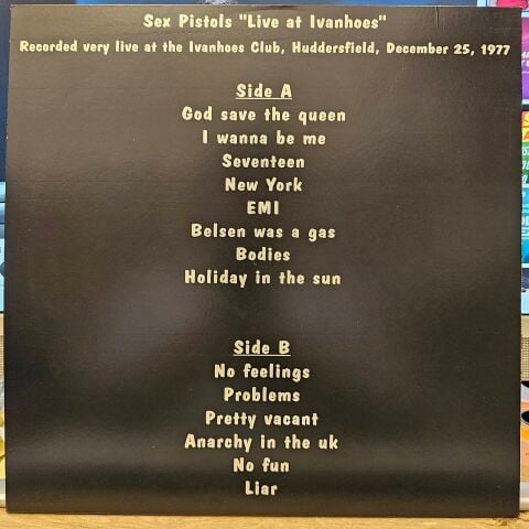 Sex Pistols – Live At Ivanhoes LP PLAK