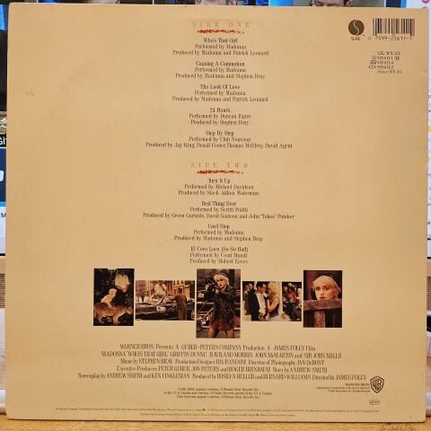Madonna – Whos That Girl (Original Motion Picture Soundtrack) LP PLAK
