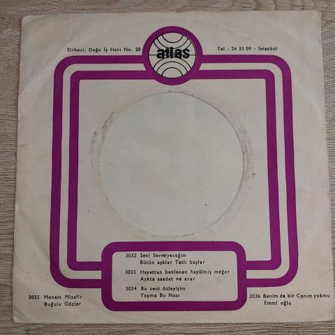 BEYAZ KELEBEKLER - MENEM MİSAFİR 45LİK PLAK