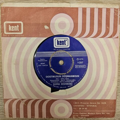 Harika Değirmenci – Dostmusun Düşmanmısın / Ah Ne Güzelsin Dünya 45LİK PLAK