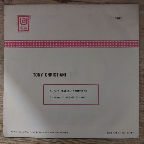 Tony Christiani – Old Italian Serenade 45LİK PLAK