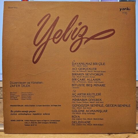 Yeliz – Yeliz LP PLAK