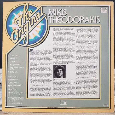 Mikis Theodorakis – The Original Mikis Theodorakis LP PLAK