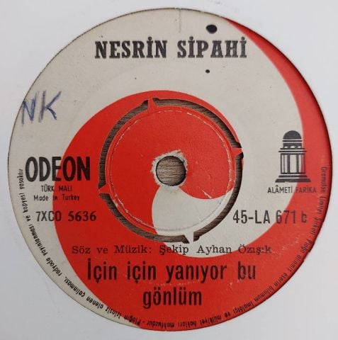 Nesrin Sipahi – Kalbsiz / İçin İçin Yanıyor Bu Gönlüm 45LİK PLAK