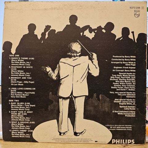 The Love Unlimited Orchestra – Rhapsody In White LP PLAK