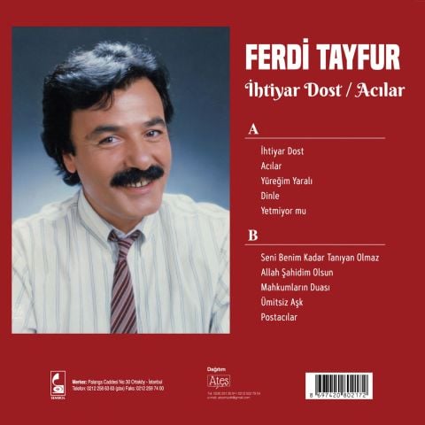 ﻿Ferdi Tayfur - İhtiyar Dost / Acılar LP PLAK